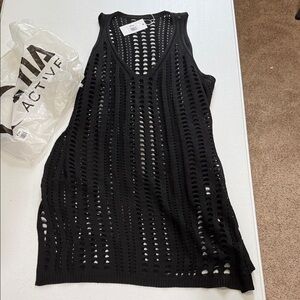 ZYIA Black Atoll Swim Cover-Up 1977L